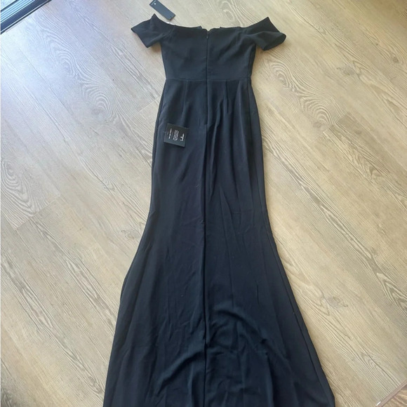 Lulu’s NWT Lynne Black Off-the-Shoulder Maxi Dress size XS - Picture 6 of 8